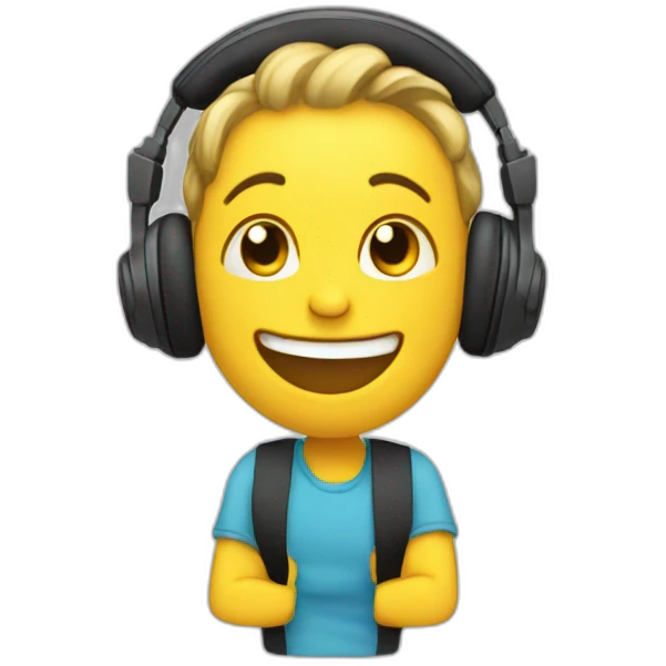 happy, music, busz emoji