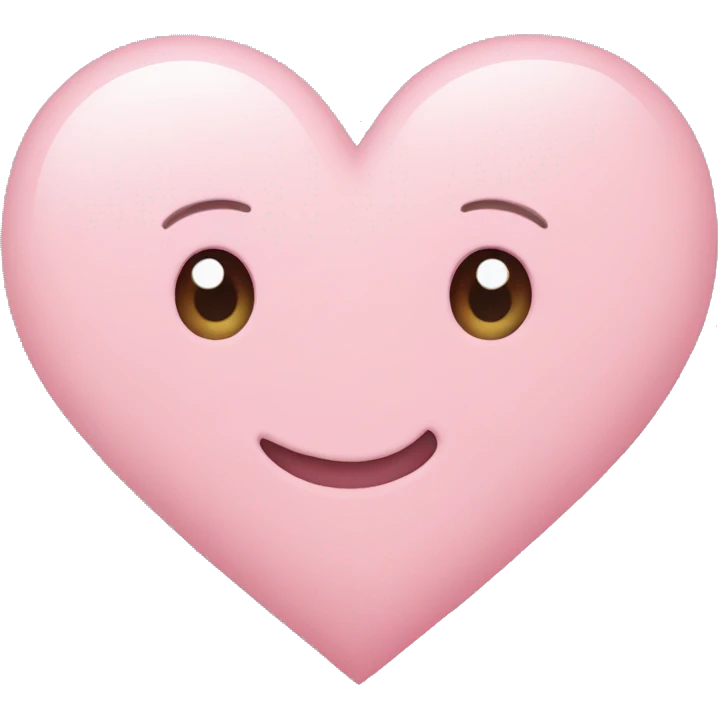 Light pink heart emoji