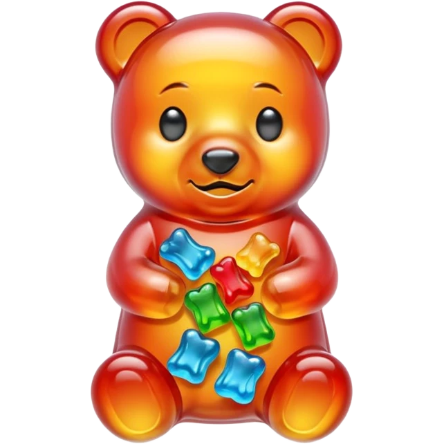 Gummy bear melting emoji