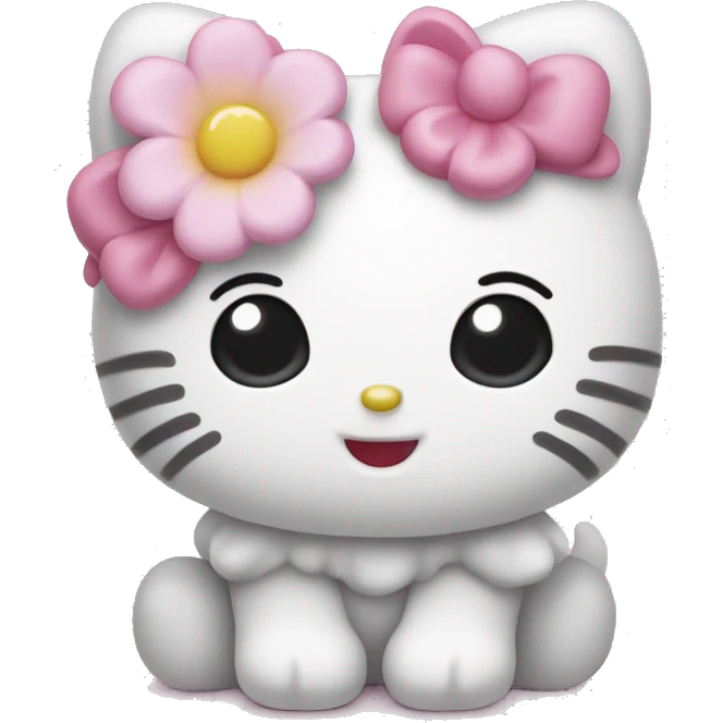 Cute hello kittu emoji