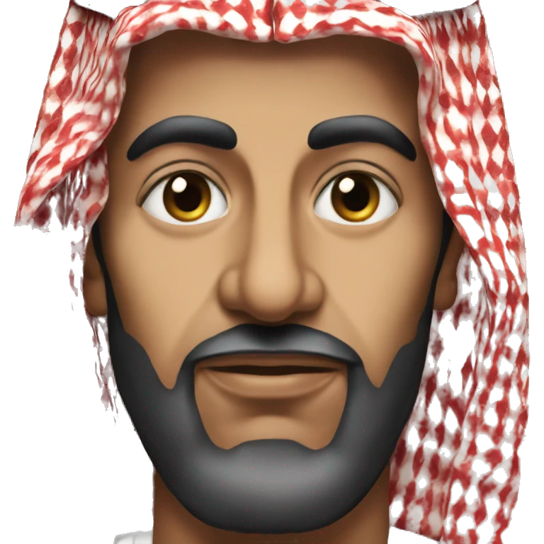 photorealistic  Faisal King of Saudi Arabia serious emoji