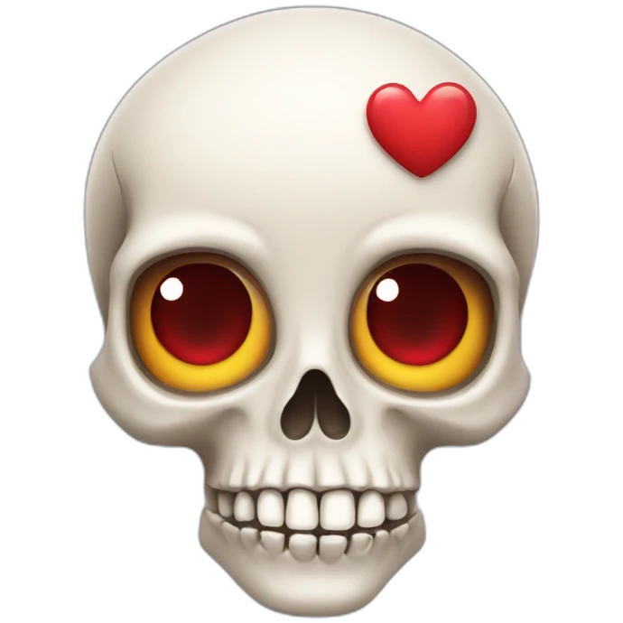 skull with heart eyes emoji