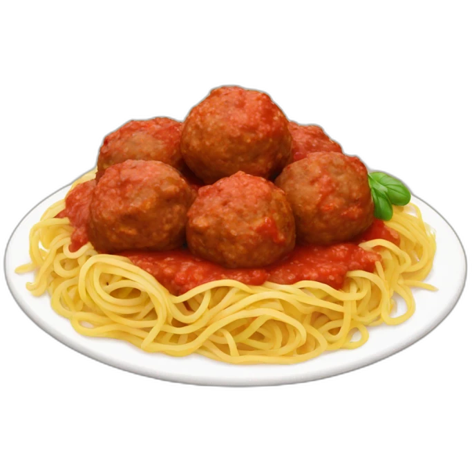 Meatballs spaghetti emoji