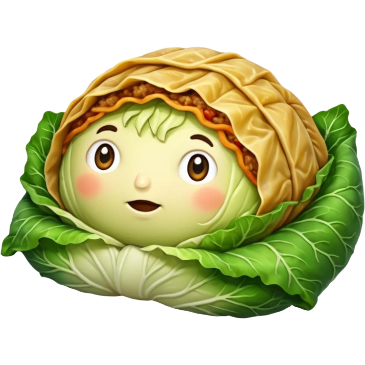 Cabbage roll emoji