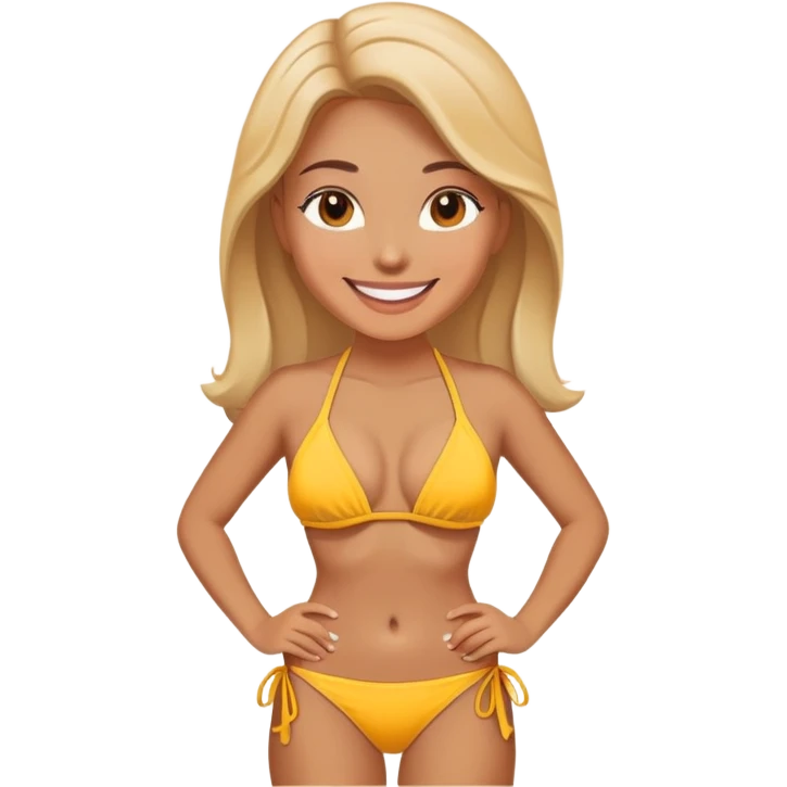 Женщина в бикини emoji