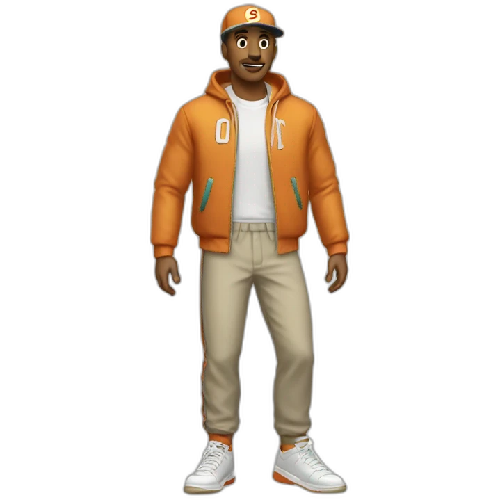 Retro sport clothes for white men emoji
