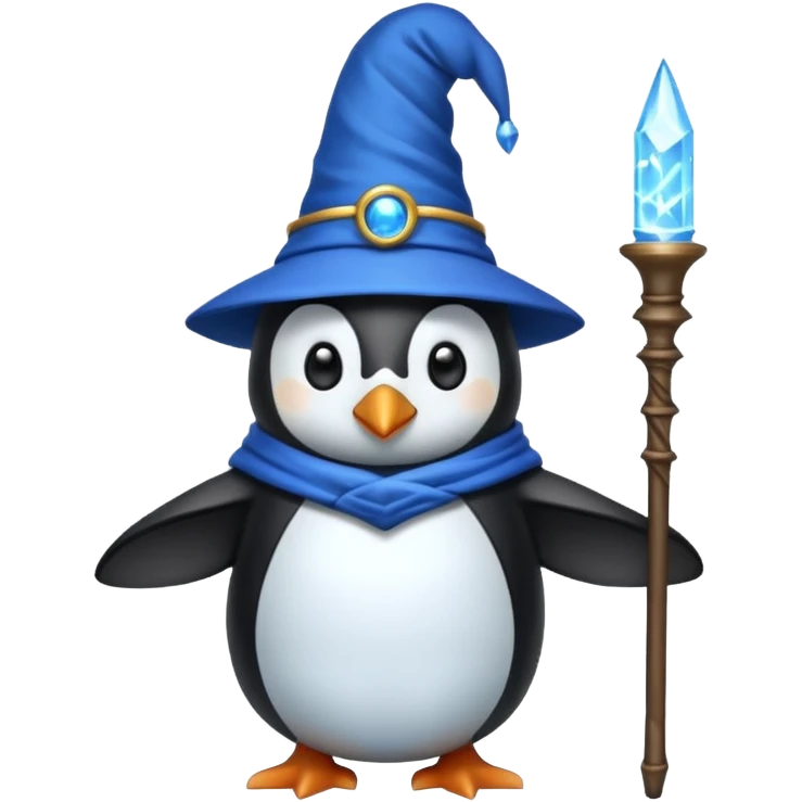 Penguin Wizard emoji