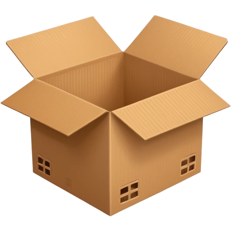 open cardboard box  emoji