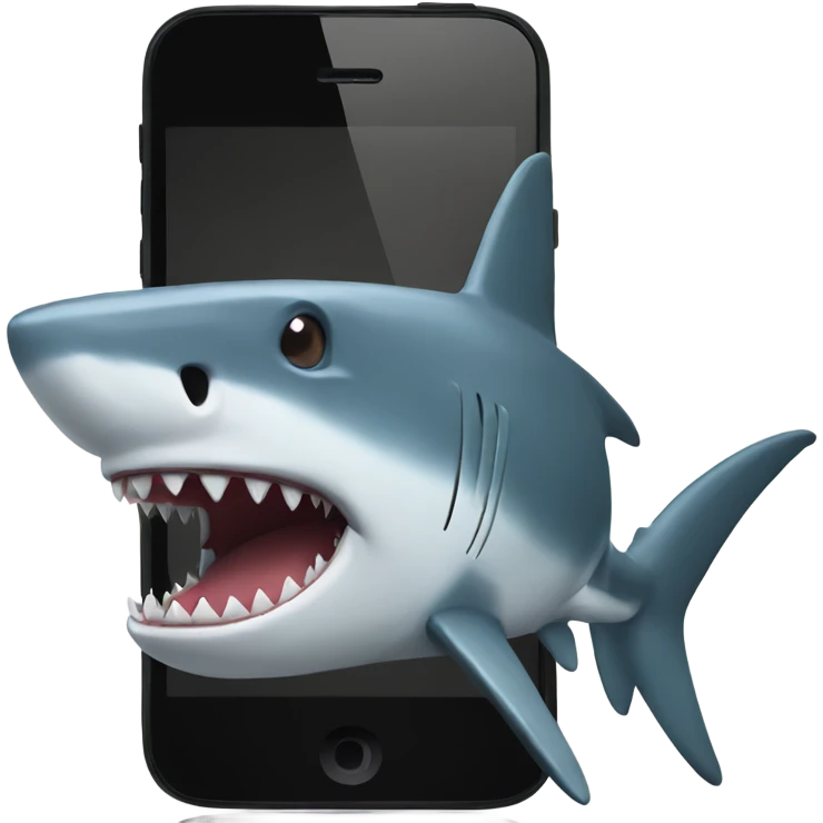 shark phone emoji