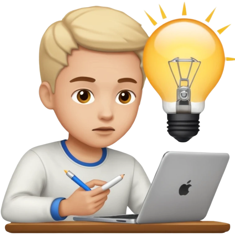 Practicing English at home emoji