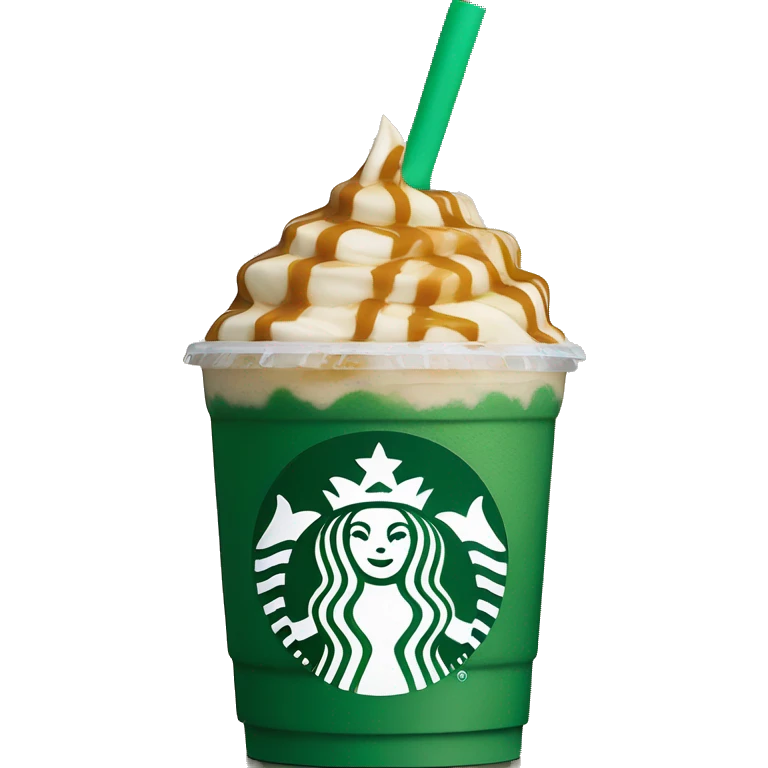 starbucks caramel frappuccino  emoji