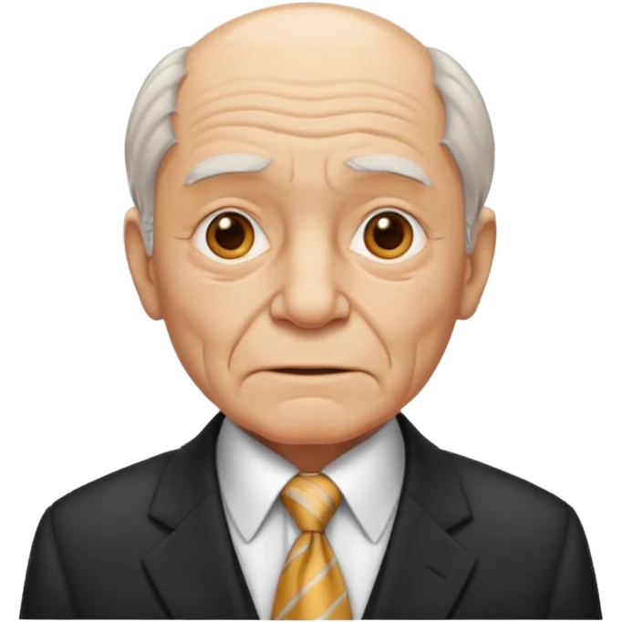 old man in suit with Necktie emoji