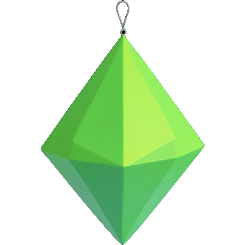 3D emoji style plumbob emoji