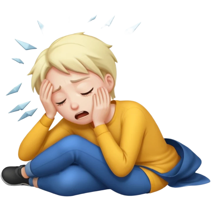 Crashing out emoji