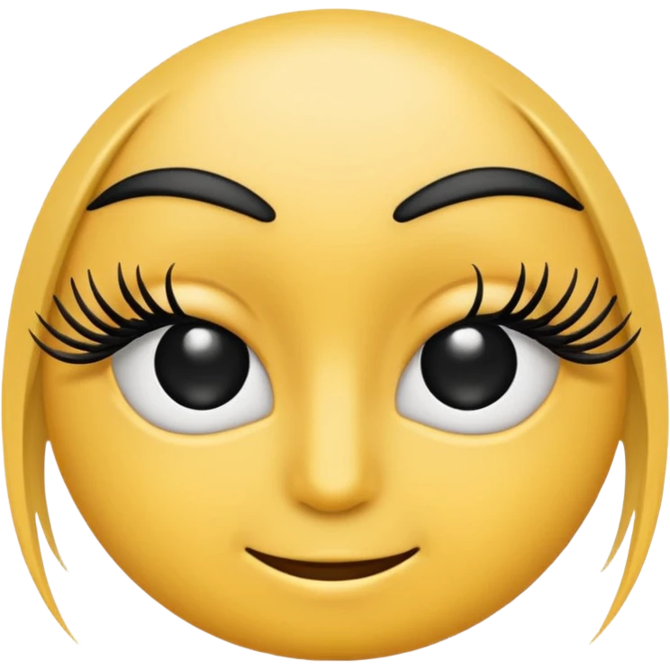A 2d standard eyelash to hide passwords emoji emoji