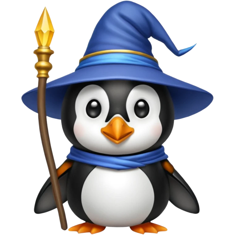Penguin Wizard emoji