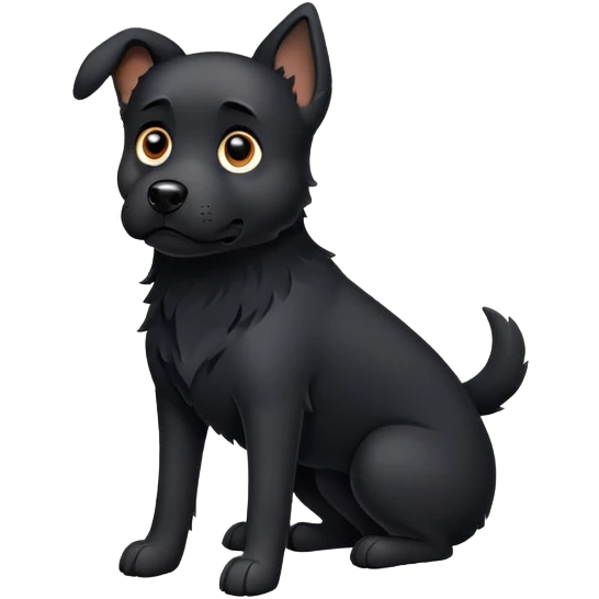 Dog black  emoji