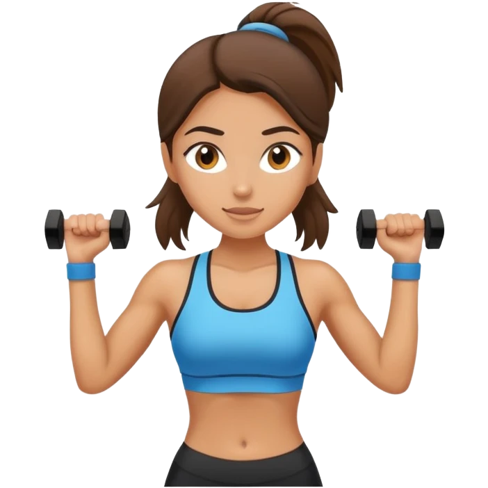 Girly workout emoji