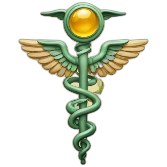 The Hermes caduceus emoji