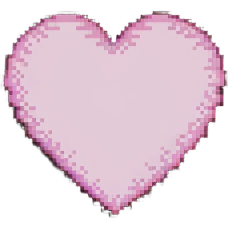 pink pixelated heart emoji