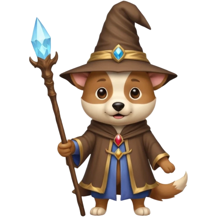 Dog wizard emoji