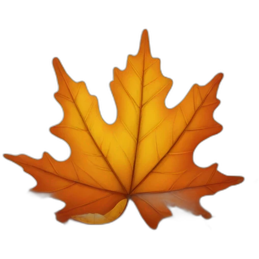Autumn leaf emoji