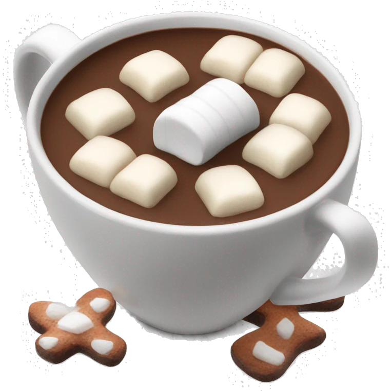 Hot chocolate with marshmallows  emoji