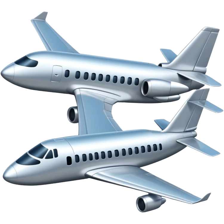 Plane with 2 tower emoji