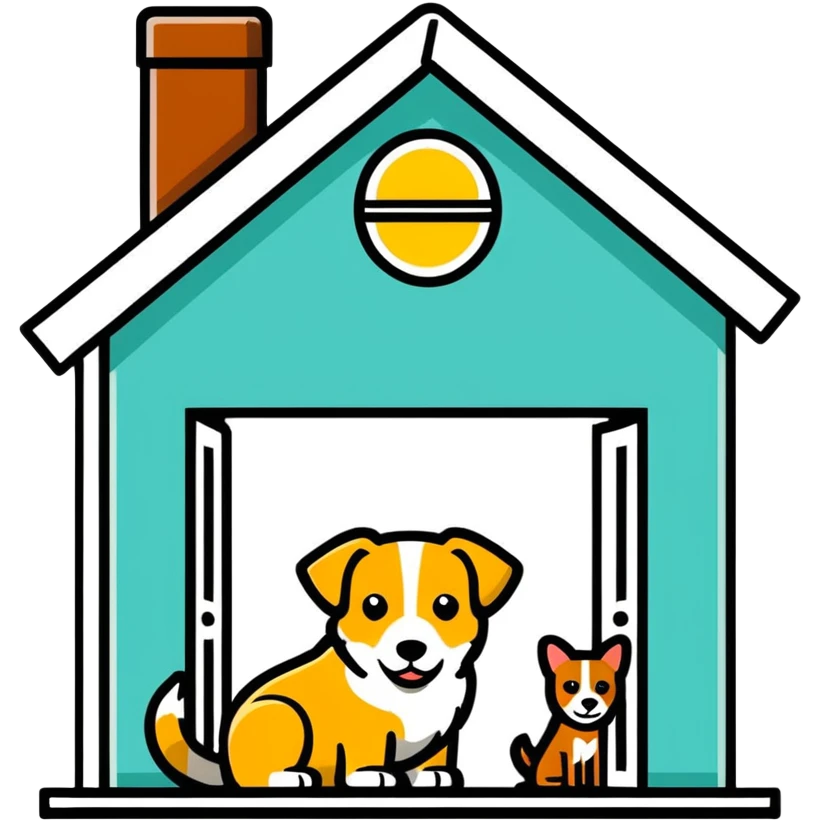  Sign that says specifically: “BRING DOGS INSIDE” emoji