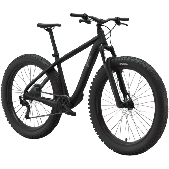 Black mountain bike emoji