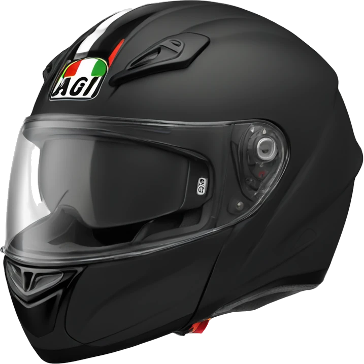 Casque moto AGV noir emoji