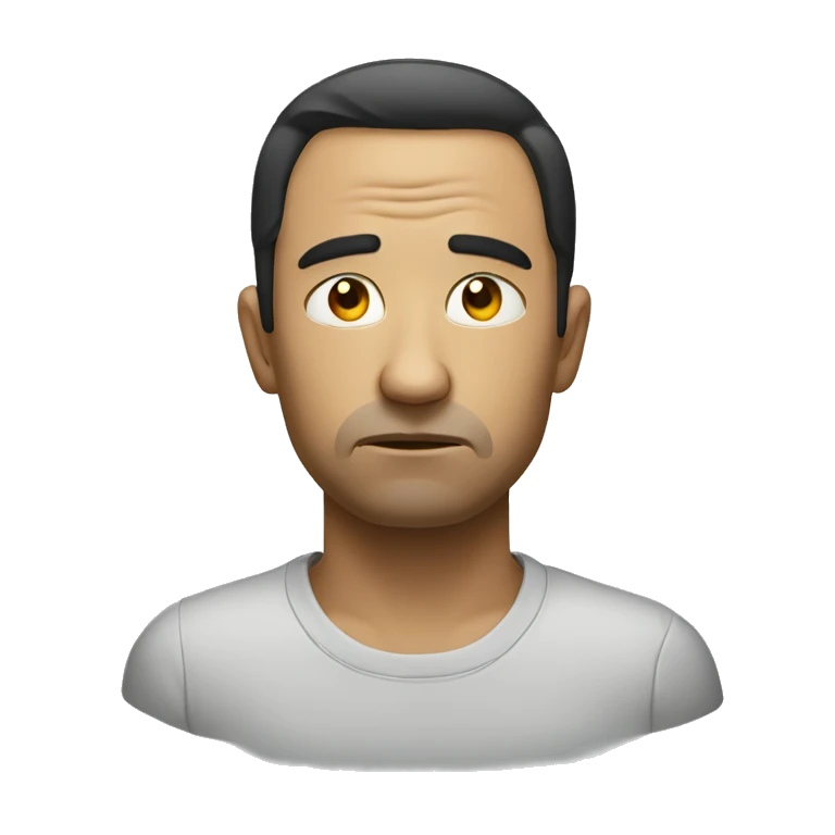 Un homme triste  emoji