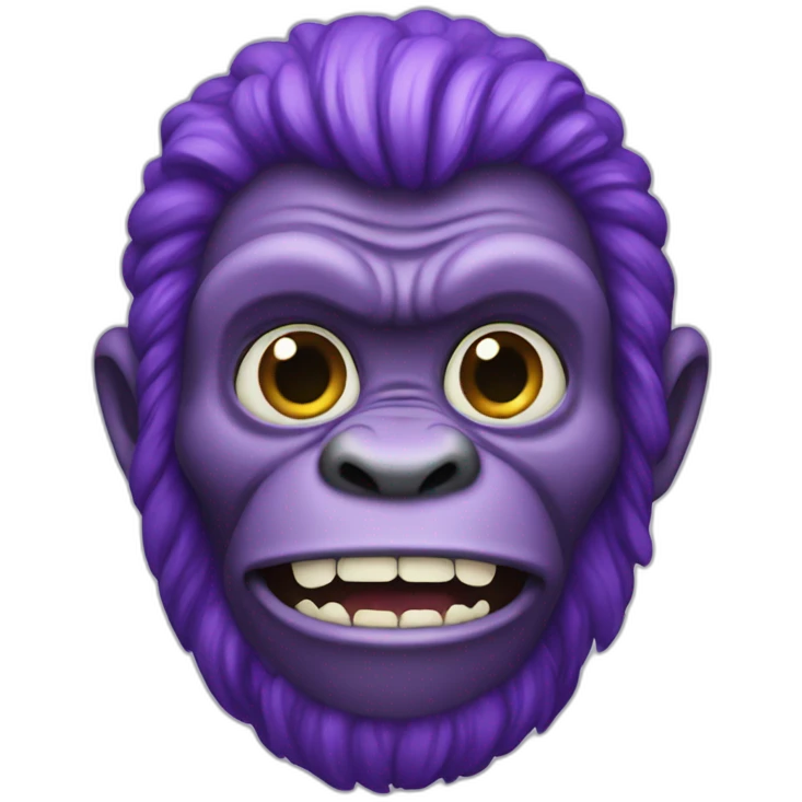 purple ape emoji