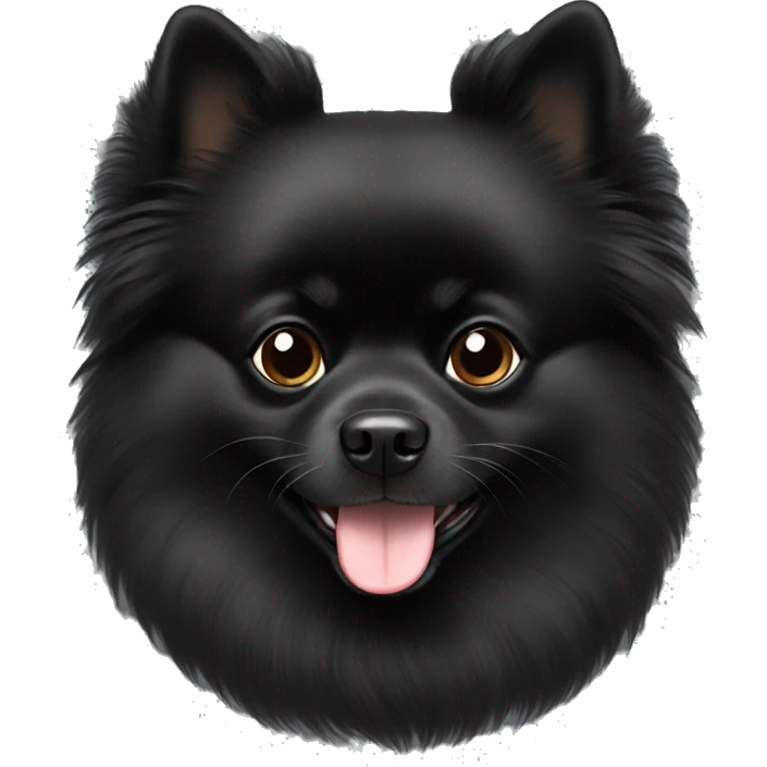 Black Pomeranian  emoji