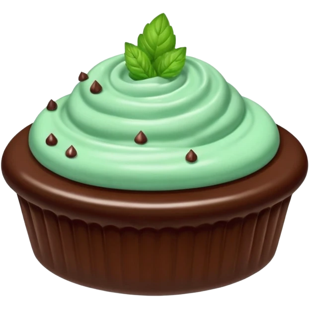 malteada de menta con chocolate emoji