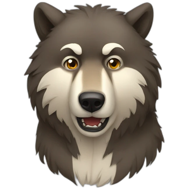 Bear wolf emoji