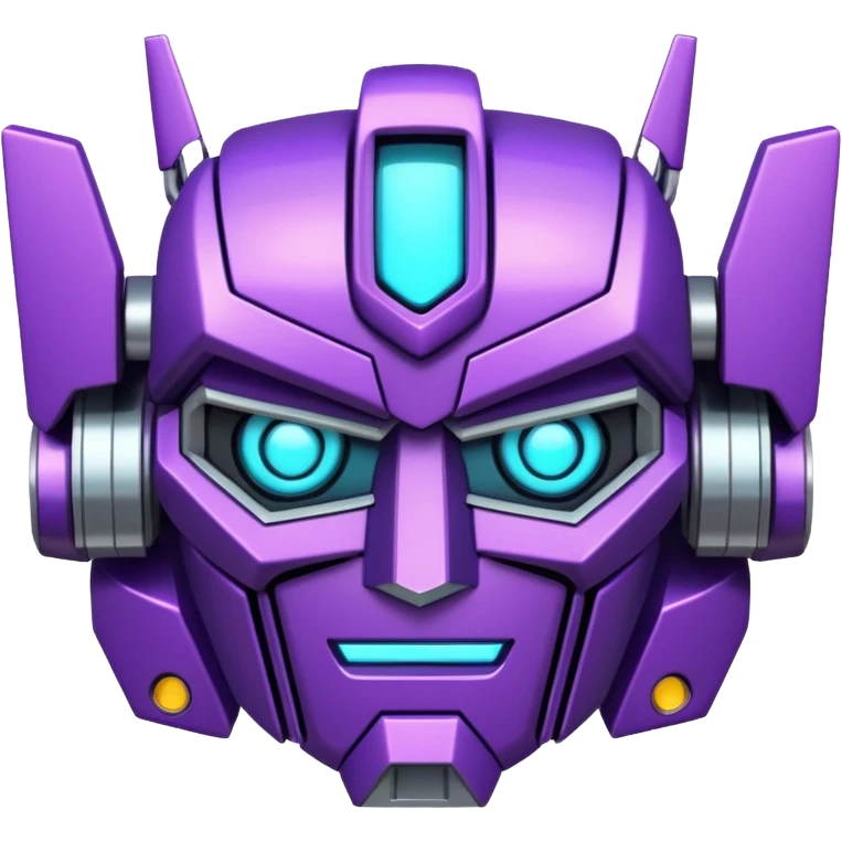 glitter purple and cian transformer emoji