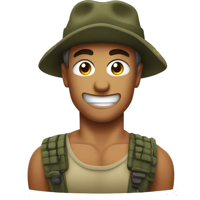 Rambo winks emoji