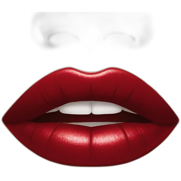 christmas lipstick emoji