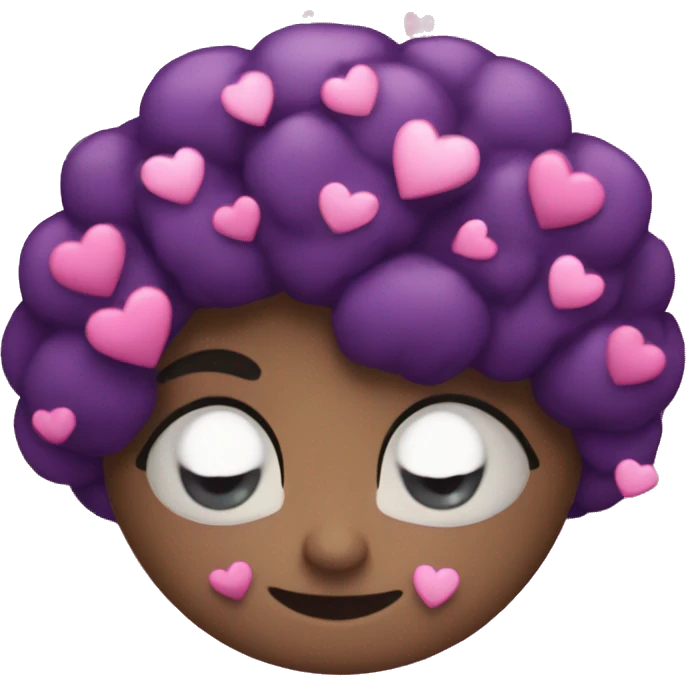 BlackBerry whit hearts on her eyes emoji