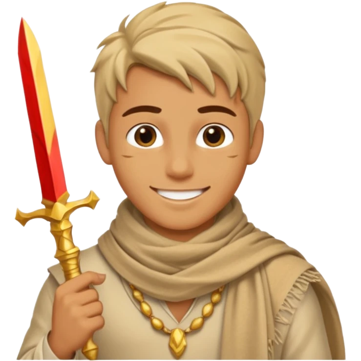 Desert Prince – sand scarf + gold dagger,Golden Princes. emoji