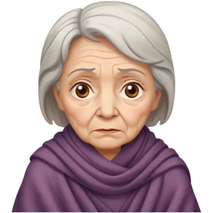 сгенерируй пенсионерку бедного emoji