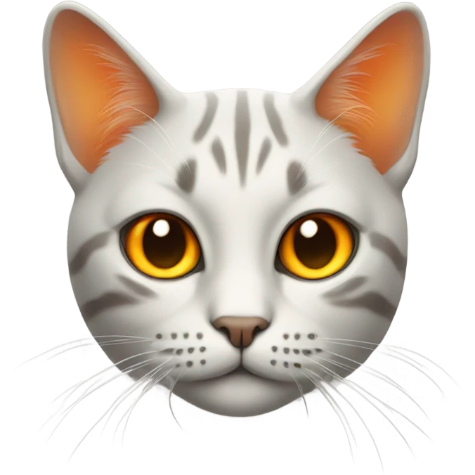 Cat with orange for a head emoji