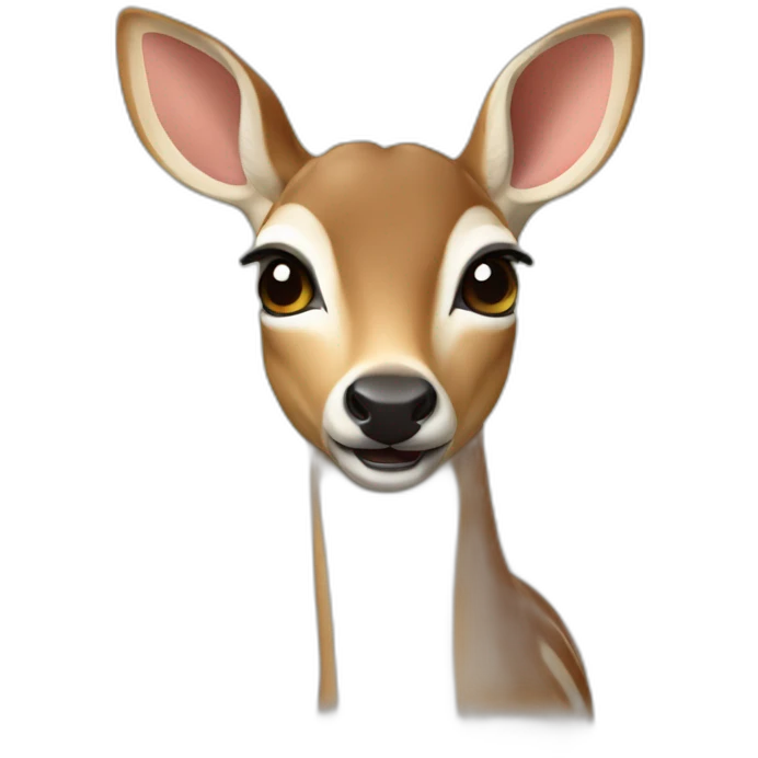 Biche qui mange de la quiche emoji
