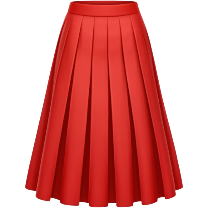plain isolated red skirt emoji