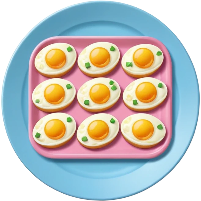 Toki Doki kawaii SPAM and eggs plate emoji