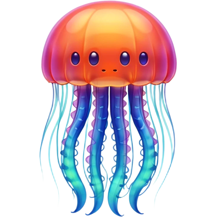 jellyfish with unique design and color but i want a simple one emoji