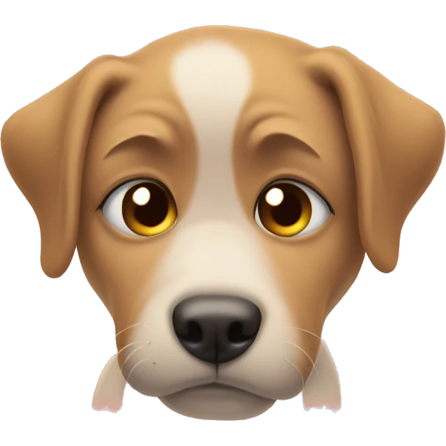 Sad face with puppy dog eyes and holding breaking heart  emoji