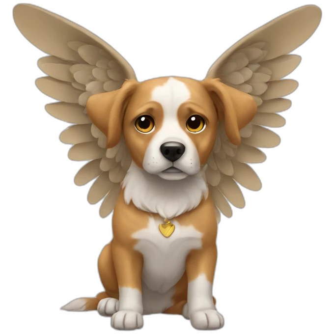 A dog with wings emoji
