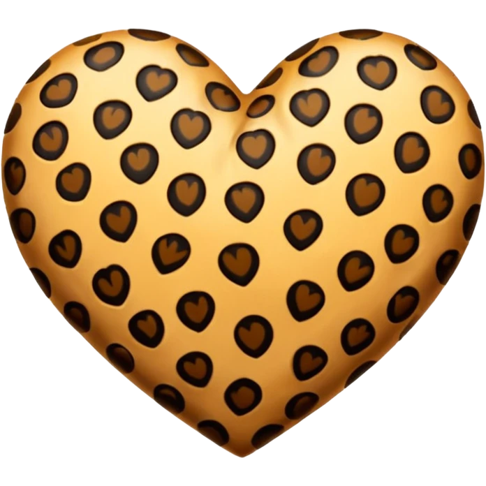 Leopar heart  emoji